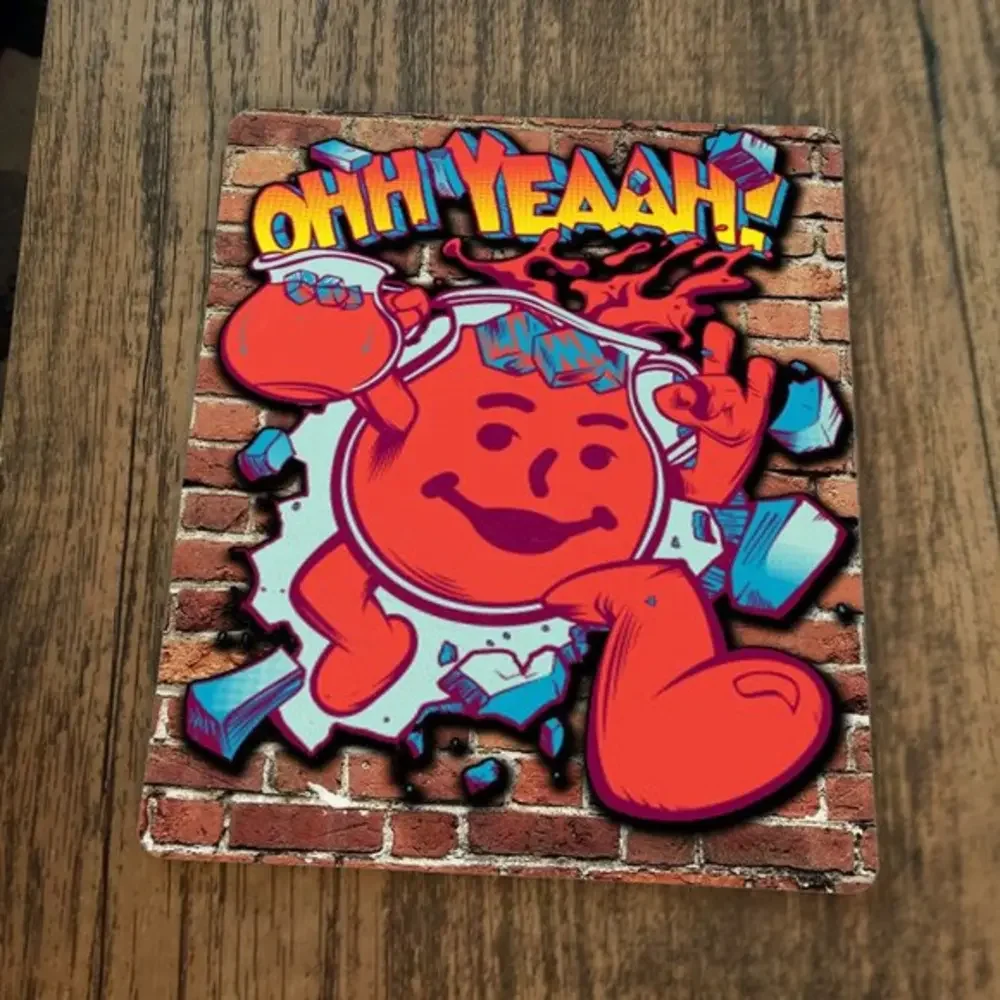 Kool Aid Man Busting Thru‎ Brick Wall Ohh Yeah Mouse Pad